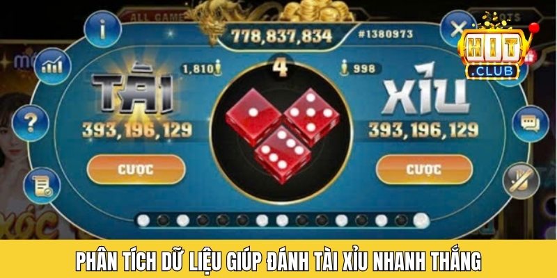 Phân tích dữ liệu giúp đánh tài xỉu nhanh thắng