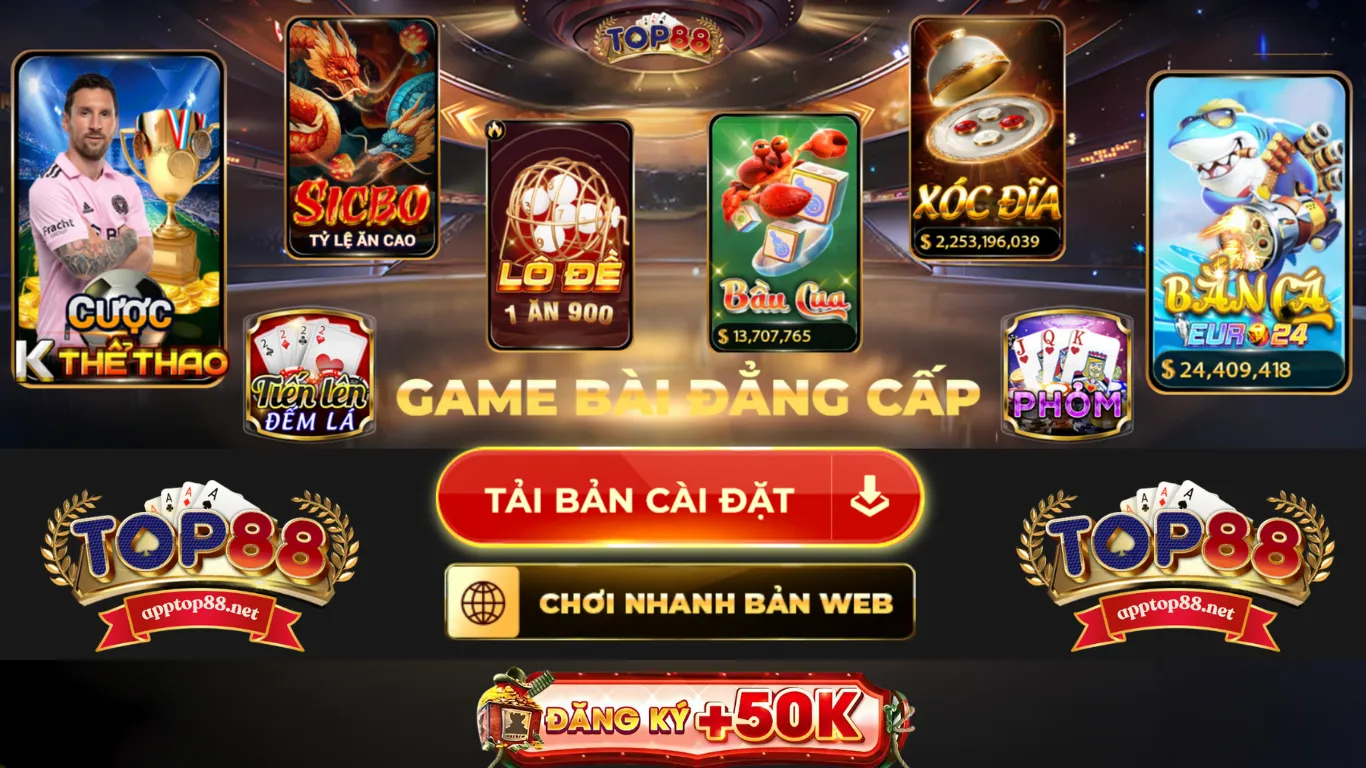 Top88 | Game bài uy tín – Link tải app top 88 mới nhất 2024
